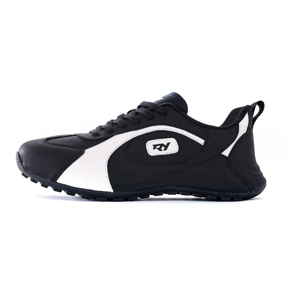 Italy Men's Breathable Casual Sneakers-Genuine Top Grain Leather Soft Soled Running Shoes