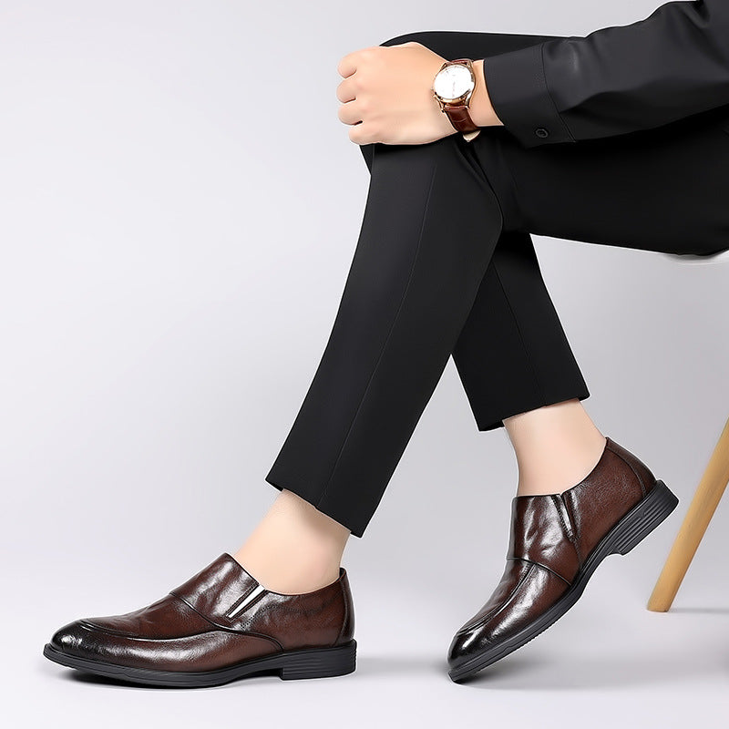 New men's British business casual leather shoes pointed loafers