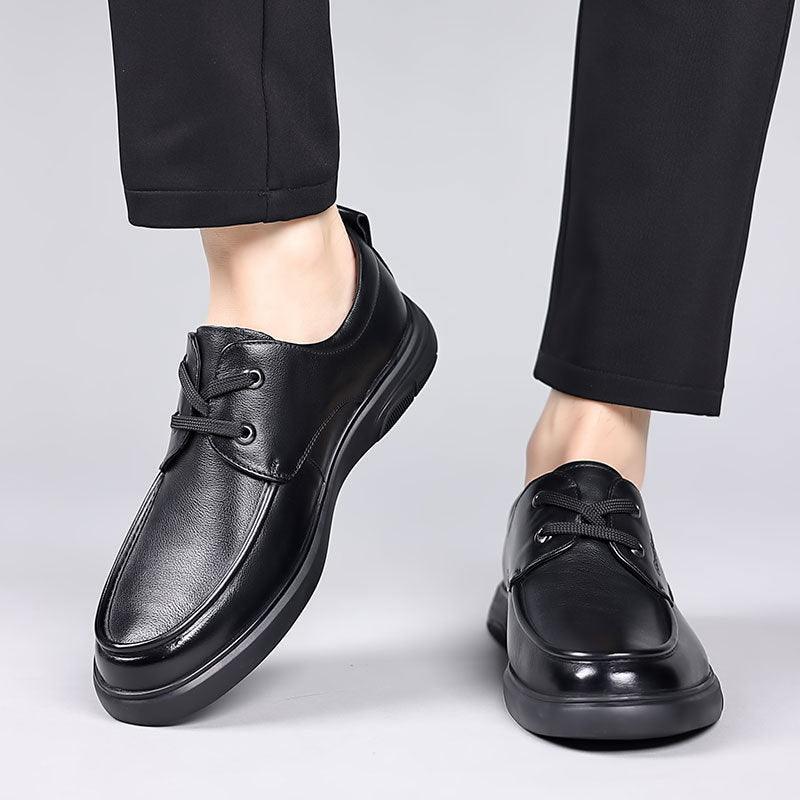 Men's Milan casual leather business comfortable single shoes