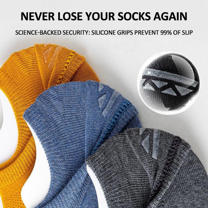 No-Show Mesh Socks - Non-Slip, Breathable & Anti-Odor Sports Socks