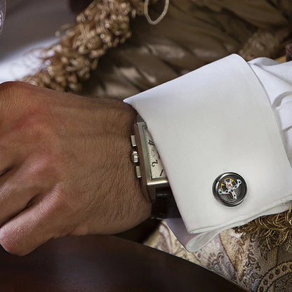 Mechanical Tourbillon Cufflinks|Gentlemen's Shirt Decoration Cufflinks