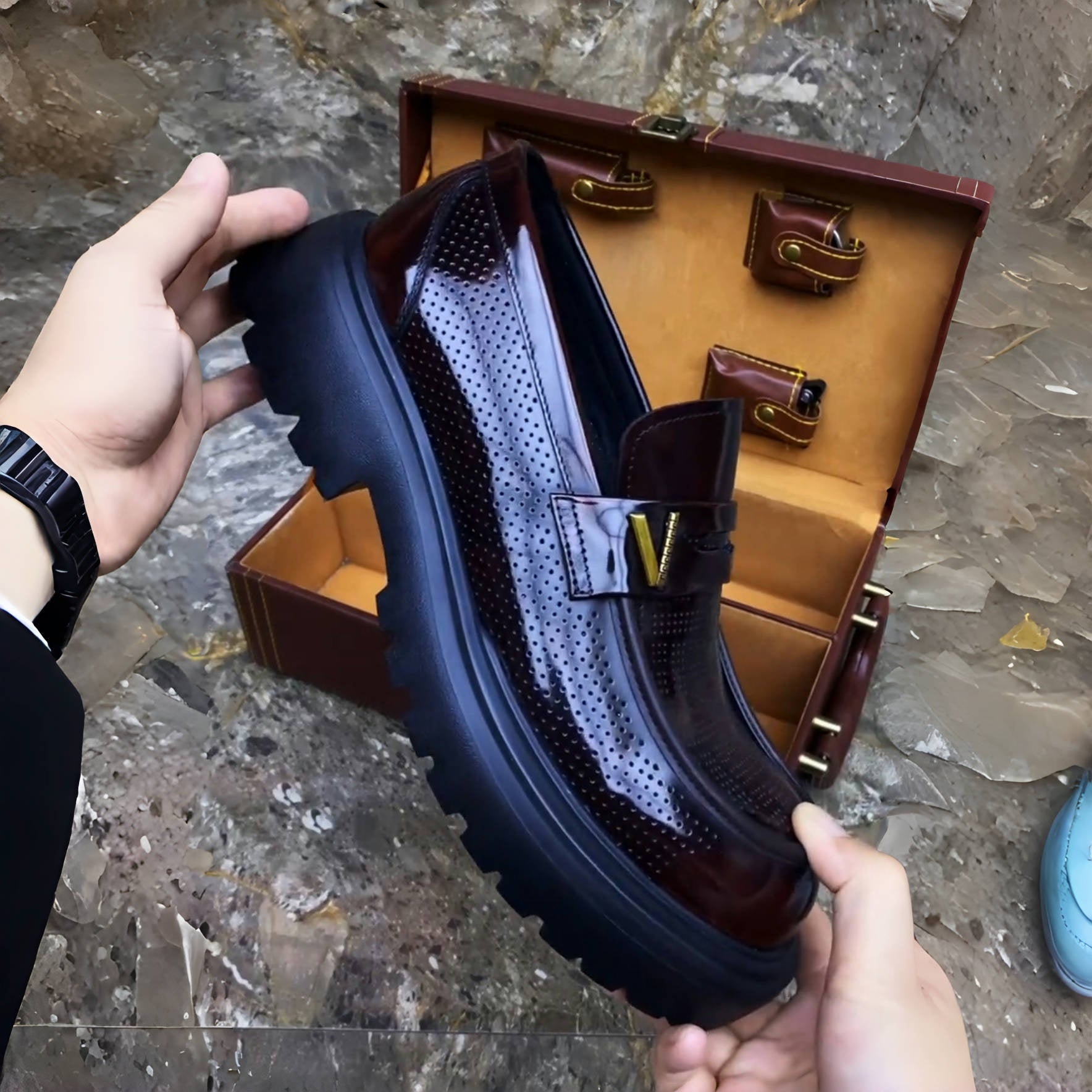 Luxury Slip-On Loafers - Handcrafted First-Layer Calfskin Shoes（Pre-sale）