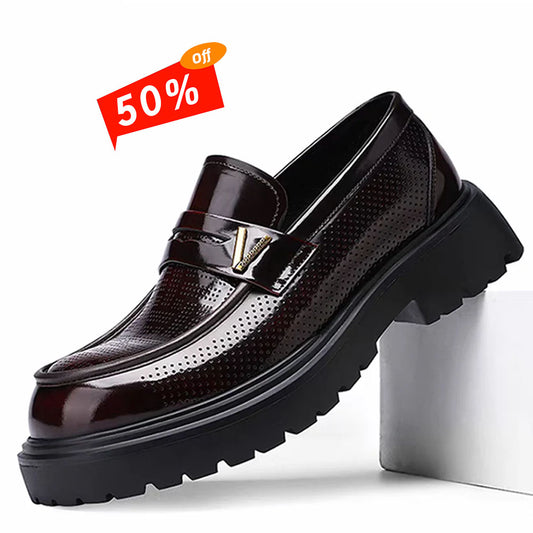 Luxury Slip-On Loafers - Handcrafted First-Layer Calfskin Shoes