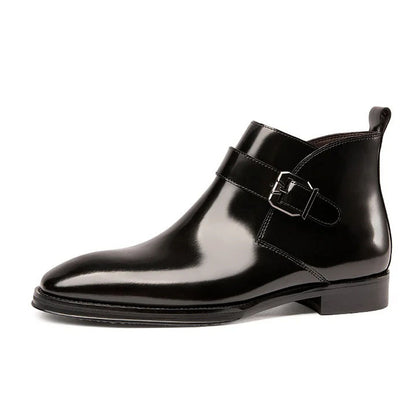 Hochwertige, hochglanzpolierte Chelsea Boots – luxuriöse elegante Stiefel mit elastischen Seiten
