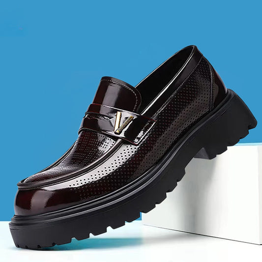 Luxury Slip-On Loafers - Handcrafted First-Layer Calfskin Shoes（Italian）