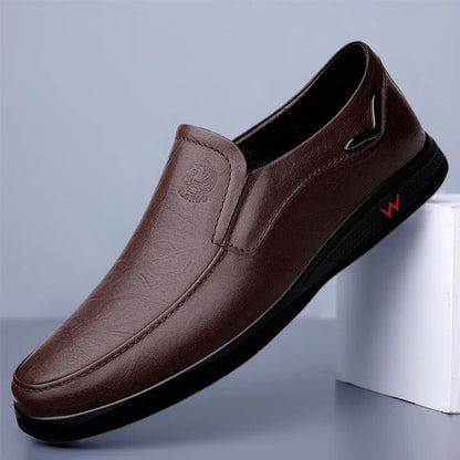 Business casual leather shoes loafers