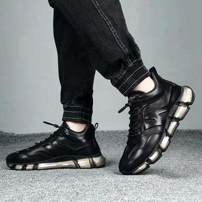Italy 750 Men's Versatile Waterproof Leather Casual Sneakers with Soft Sole
