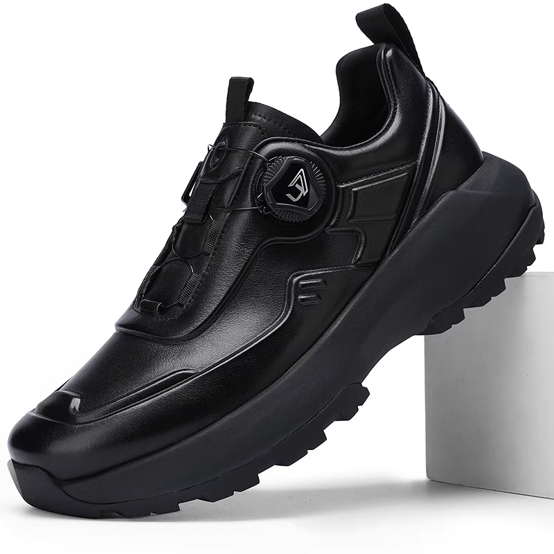 New Premium Men's Top-Grain Leather Casual Sneakers - Breathable Outdoor-Ready Luxury Footwear for Urban Adventures