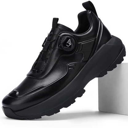 New Premium Men's Top-Grain Leather Casual Sneakers - Breathable Outdoor-Ready Luxury Footwear for Urban Adventures