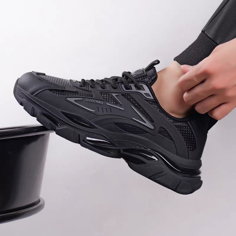 New Stylish Lightweight Comfortable Versatile Leather Platform Sneakers