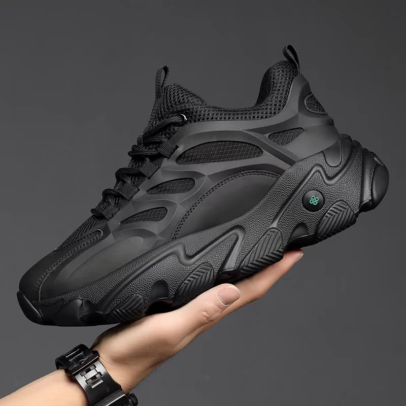 New Stylish Lightweight Comfortable Versatile Leather Platform Sneakers