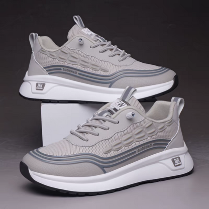 New Stylish Crocodile-Patterned Mesh Breathable Casual Shoes