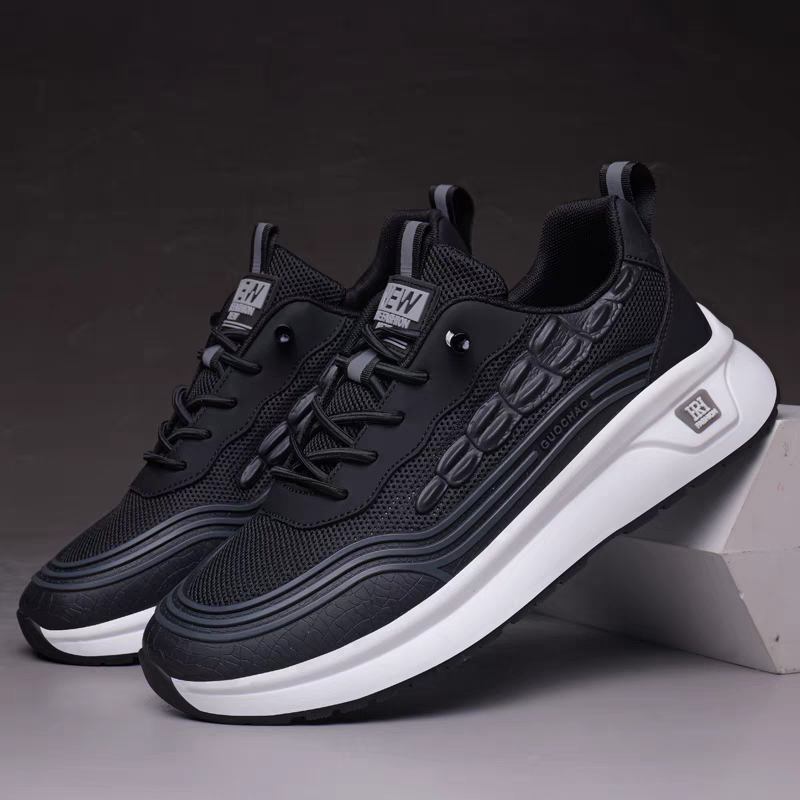 New Stylish Crocodile-Patterned Mesh Breathable Casual Shoes