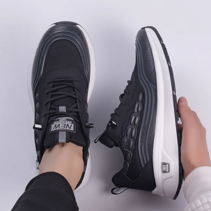 New Stylish Crocodile-Patterned Mesh Breathable Casual Shoes