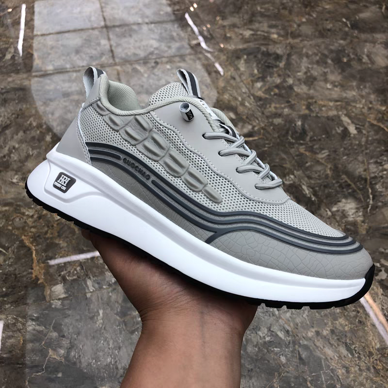 New Stylish Crocodile-Patterned Mesh Breathable Casual Shoes