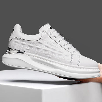 New Stylish Crocodile-Patterned Mesh Breathable Casual Shoes