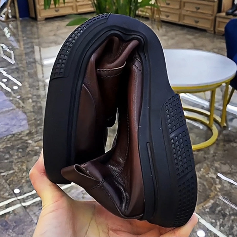 Heritage Oxfords - Premium Grain Leather Business Casual Shoes