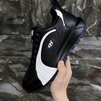 Italy 750 Men's Versatile Waterproof Leather Casual Sneakers with Soft Sole