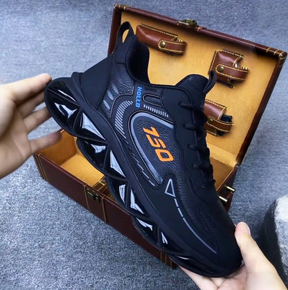 Italy 750 Men's Versatile Waterproof Leather Casual Sneakers with Soft Sole