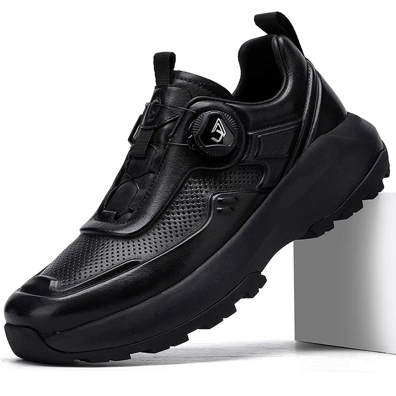 New Premium Men's Top-Grain Leather Casual Sneakers - Breathable Outdoor-Ready Luxury Footwear for Urban Adventures