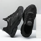 New Stylish Lightweight Comfortable Versatile Leather Platform Sneakers