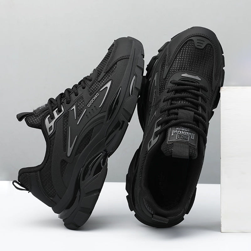 New Stylish Lightweight Comfortable Versatile Leather Platform Sneakers