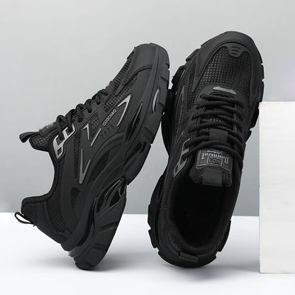 New Stylish Lightweight Comfortable Versatile Leather Platform Sneakers