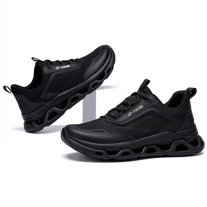 Men's Knit Sneakers - Cloud Cushion Soft Sole & Breathable Mesh Fashion Runners