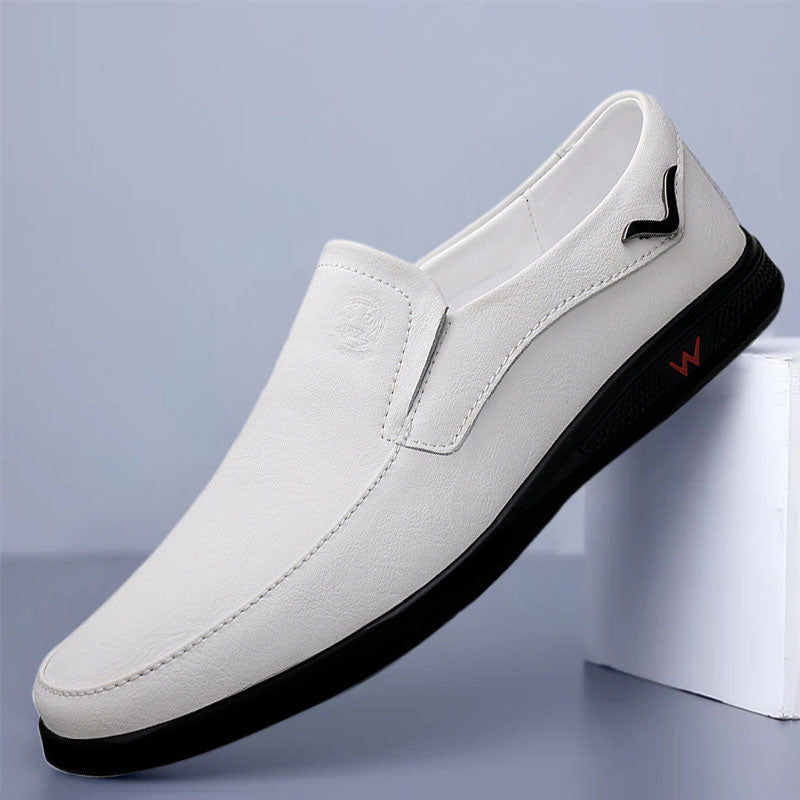 Business casual leather shoes loafers