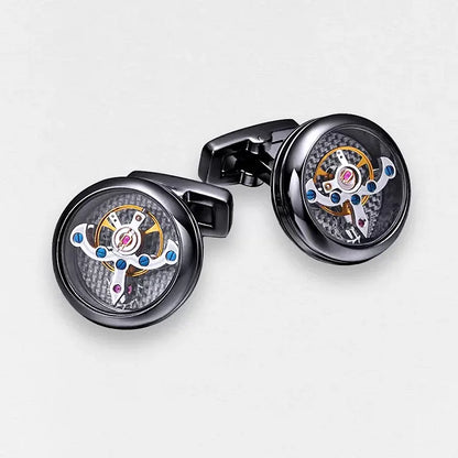 Mechanical Tourbillon Cufflinks|Gentlemen's Shirt Decoration Cufflinks