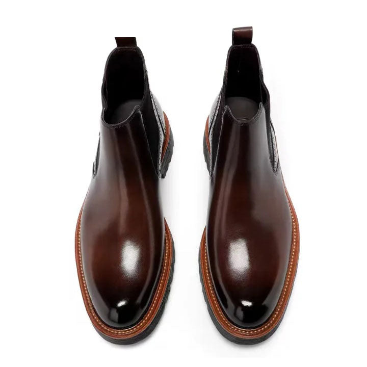 Chelsea Boots im Retro-Chic | Vintage-inspirierte Herren-Lederstiefeletten