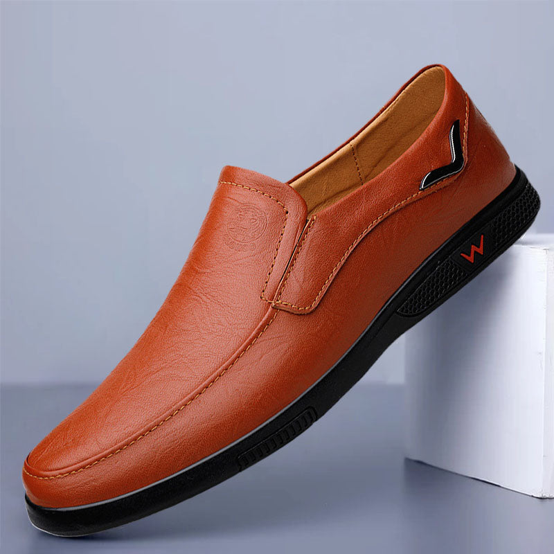 Business casual leather shoes loafers