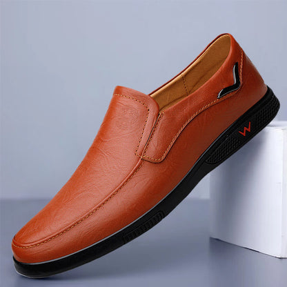 Business casual leather shoes loafers