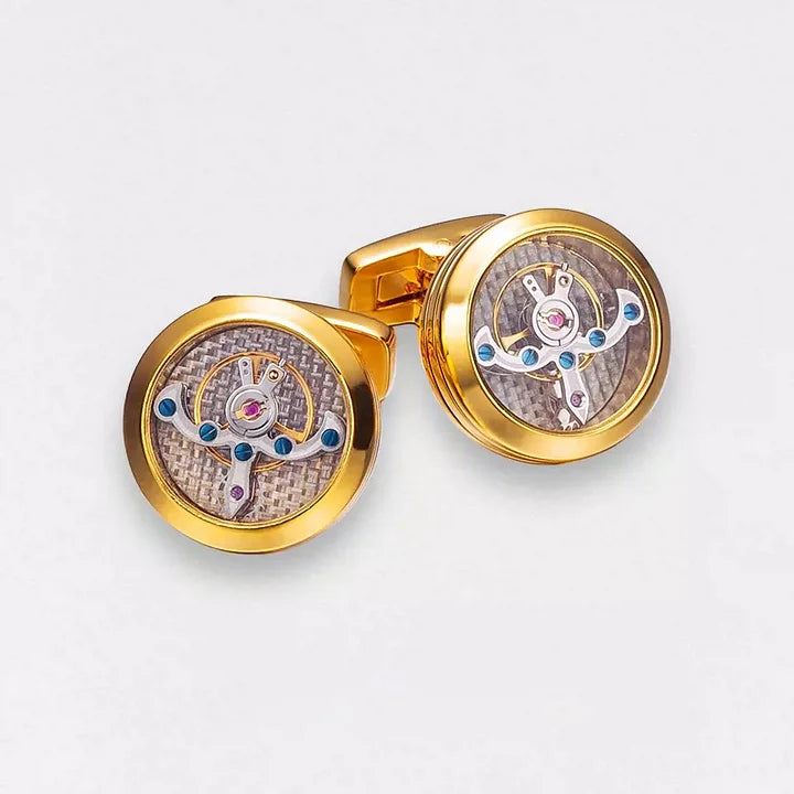 Mechanical Tourbillon Cufflinks|Gentlemen's Shirt Decoration Cufflinks