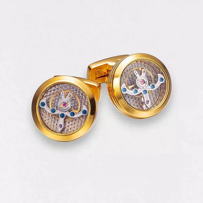 Mechanical Tourbillon Cufflinks|Gentlemen's Shirt Decoration Cufflinks