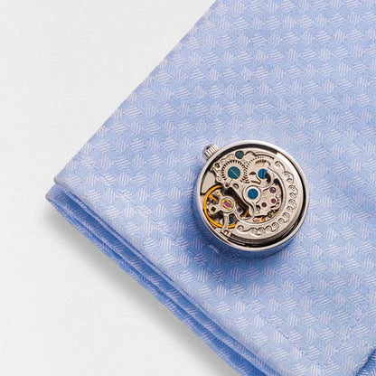 Fancy French Cufflinks|Mechanical Movement Cuff Stud Cufflinks
