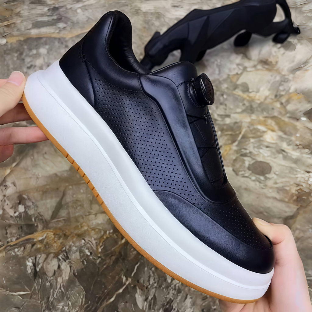 Men's Genuine Leather Casual Sneakers