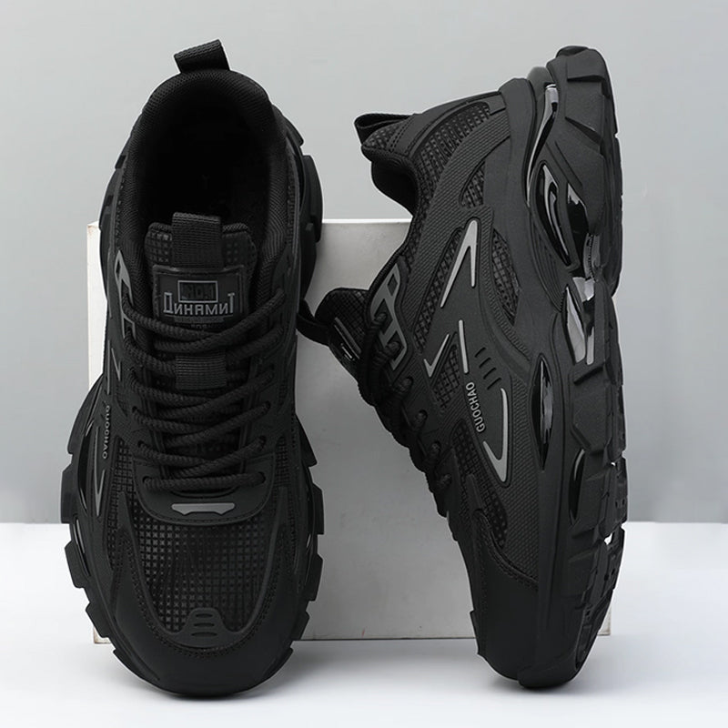 New Stylish Lightweight Comfortable Versatile Leather Platform Sneakers