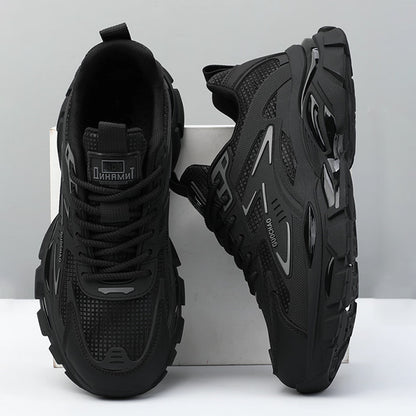 New Stylish Lightweight Comfortable Versatile Leather Platform Sneakers