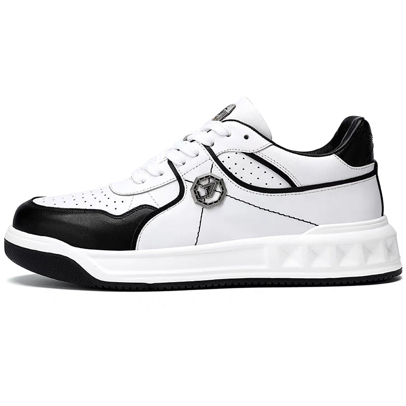 Men's Premium Leather Sneakers | 1st-Layer Cowhide | Lightweight & Stylish