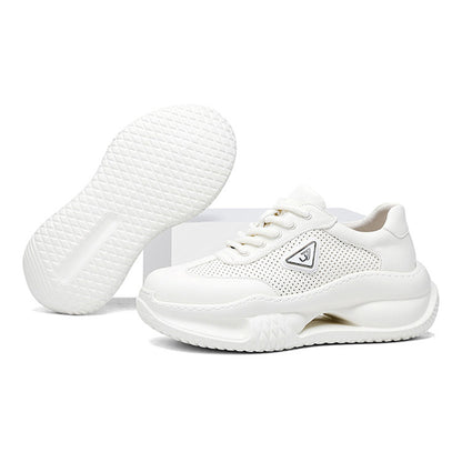 Atmungsaktive Herren-Sneaker aus Italien – Laufschuhe aus echtem Vollnarbenleder mit weicher Sohle