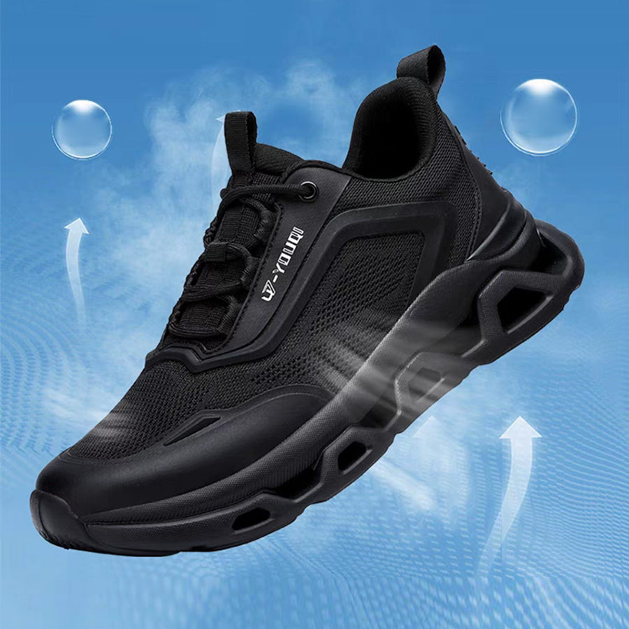 Men's Knit Sneakers - Cloud Cushion Soft Sole & Breathable Mesh Fashion Runners