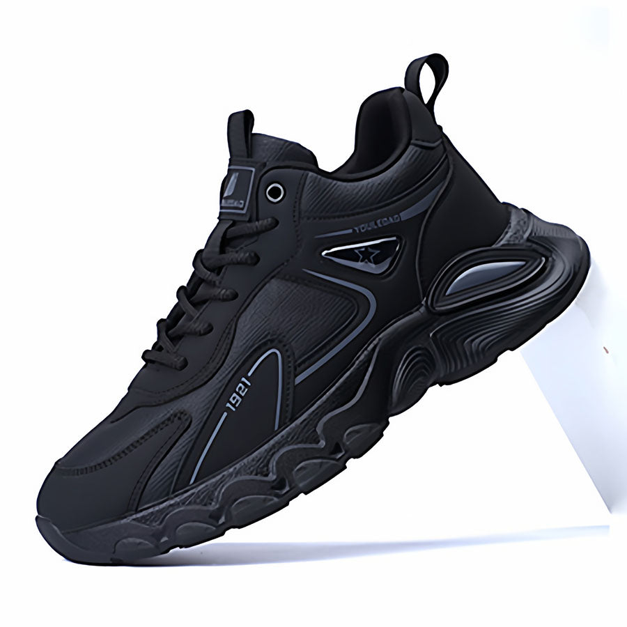 Leather Platform Sneakers - Stylish & Versatile Minimalist Design