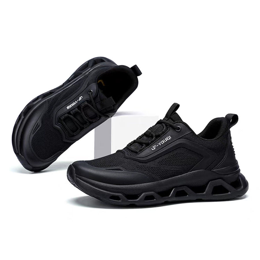 Men's Knit Sneakers - Cloud Cushion Soft Sole & Breathable Mesh Fashion Runners