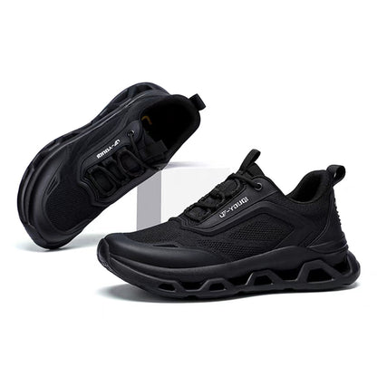 Men's Knit Sneakers - Cloud Cushion Soft Sole & Breathable Mesh Fashion Runners