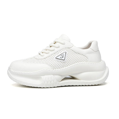 Atmungsaktive Herren-Sneaker aus Italien – Laufschuhe aus echtem Vollnarbenleder mit weicher Sohle