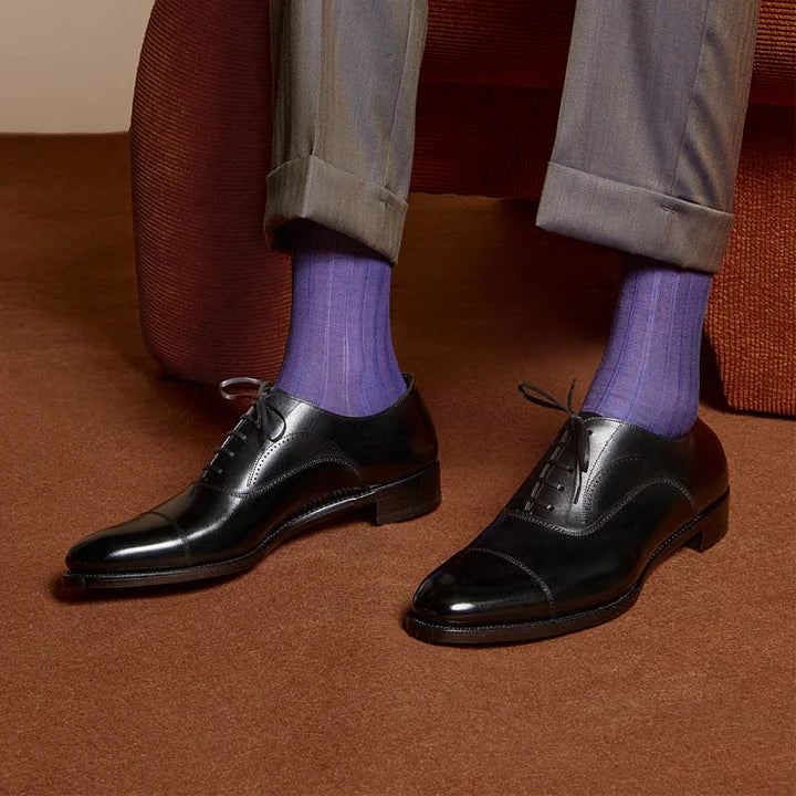 3D Striped Mid-tube Dress Socks