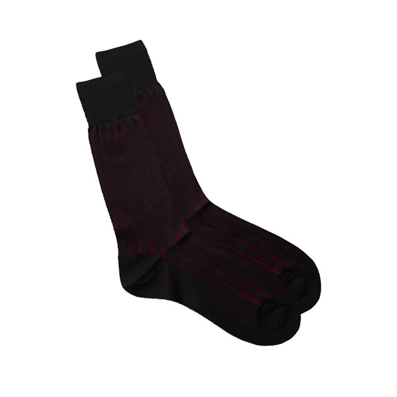 3D Striped Mid-tube Dress Socks