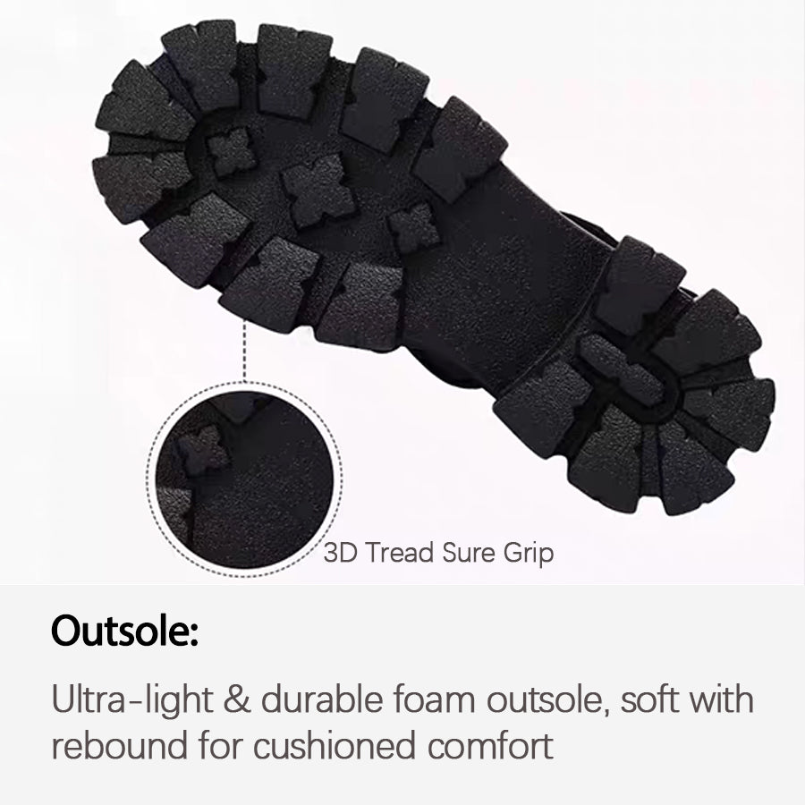 Leather Platform Slides – Trendy Height-Boost Sandals