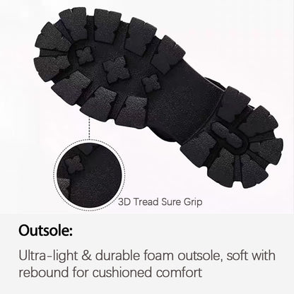 Leather Platform Slides – Trendy Height-Boost Sandals